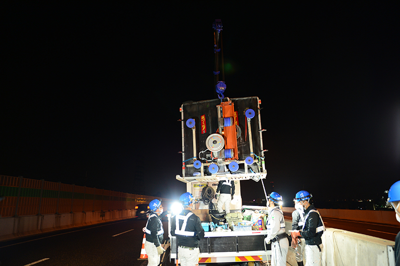 ワイヤーソー設置工