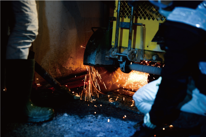 カッター工（橋軸）