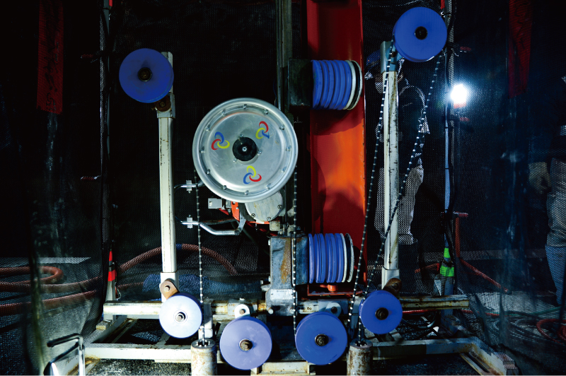 ワイヤーソー設置工